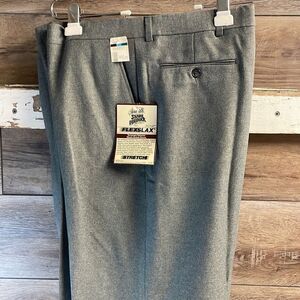 Flexslax Sears & Roebucks Mens Texturized Polyester Woven Stretch Slacks, 40/29